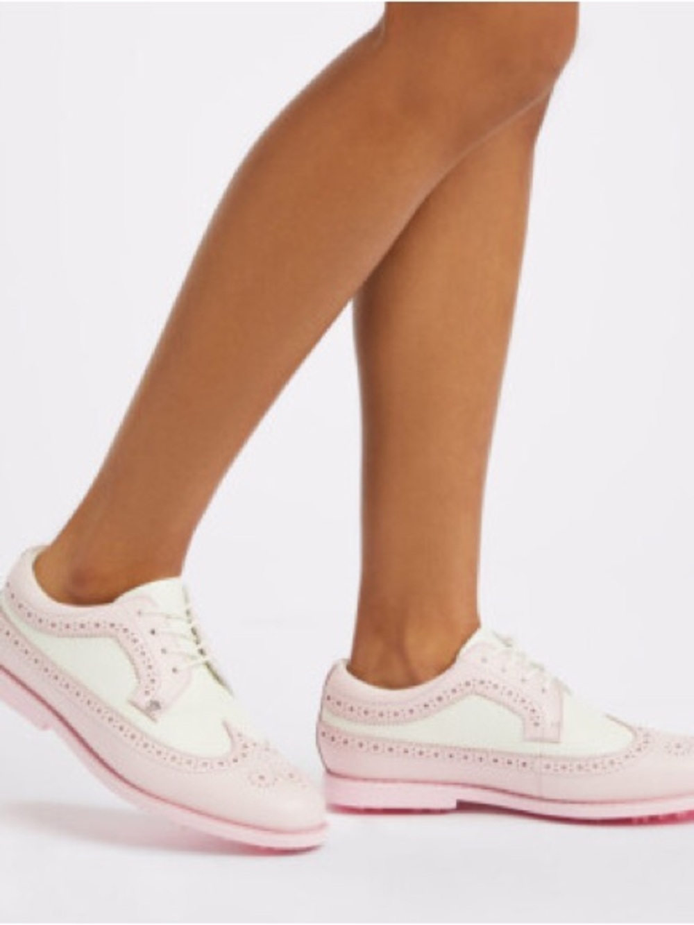 G/FORE Pink and White longwingtip Golf Flats - Picture 9 of 9